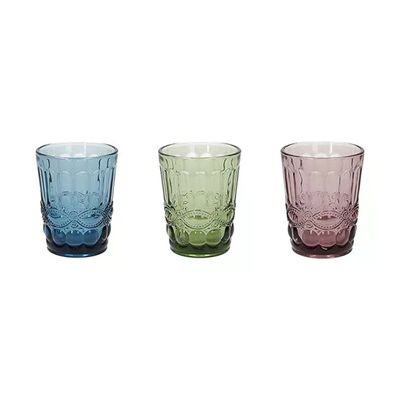 Tognana Madame – Set 3 Bicchieri da Acqua 230 ml, Colori Assortiti