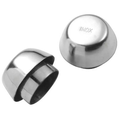 Pedrini 19021900 Set 2 Paraspruzzi per Moka in Acciaio Inox