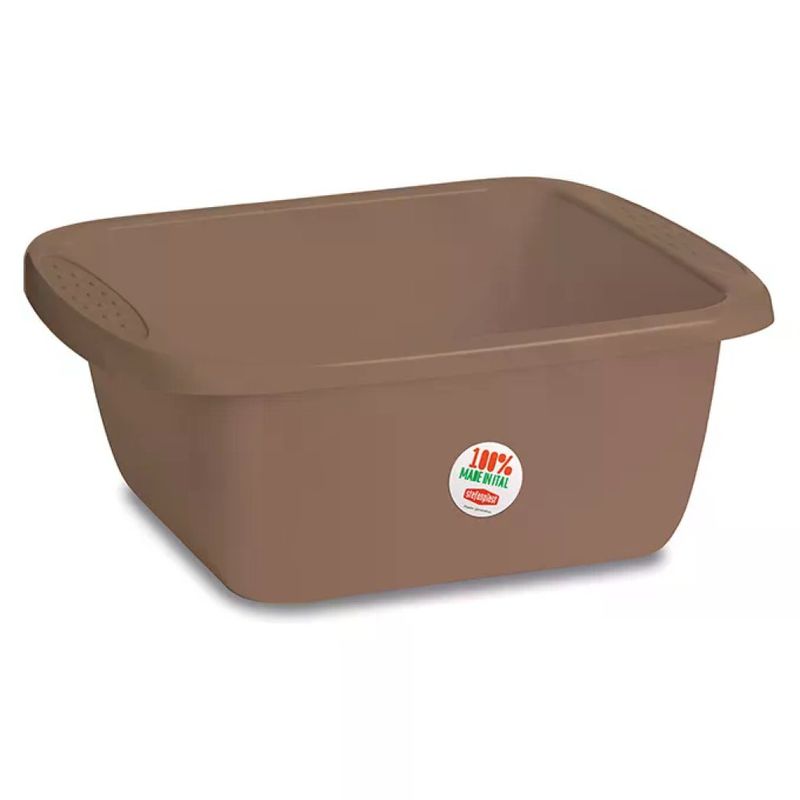 Stefanplast Primavera – Bacinella rettangolare tortora 45 × 35 cm