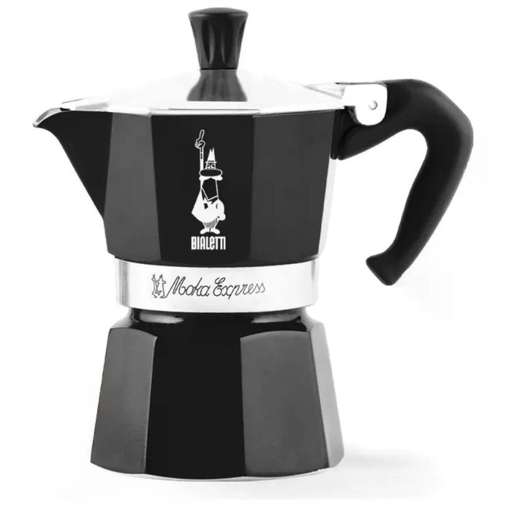 Bialetti Moka Express – Caffettiera da 1 Tazza, 60 ml, Nera Bialetti Moka Express – Caffettiera da 1 Tazza, 60 ml, Nera