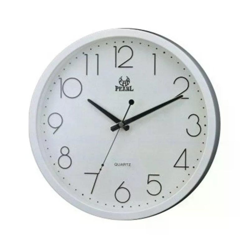 LADY DOC Orologio da Parete Analogico Bianco 31 cm