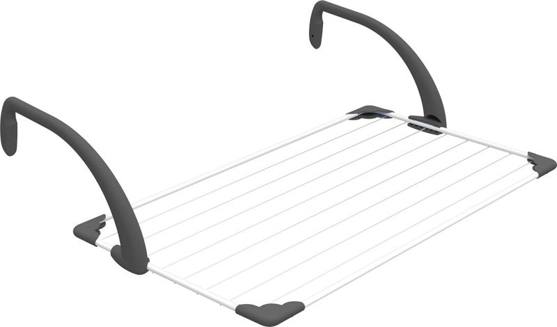 Vileda Brezza 100 Stendibiancheria da Balcone, Bianco e Azzurro