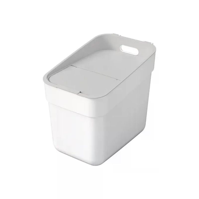 Curver Ready Pattumiera 20 L in Plastica Riciclata, Bianca