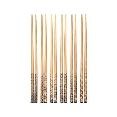 Tescoma Nikko – Set 6 paia di bacchette sushi in bambù, 23 cm, con supporti