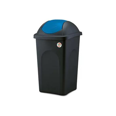 Stefanplast Multipat Basculina Pattumiera 30 L Nero e Blu