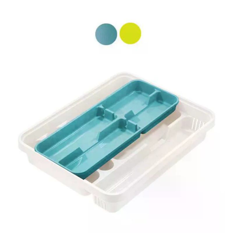 Tontarelli Portaposate a Scomparti 40 x 31 cm, Lime