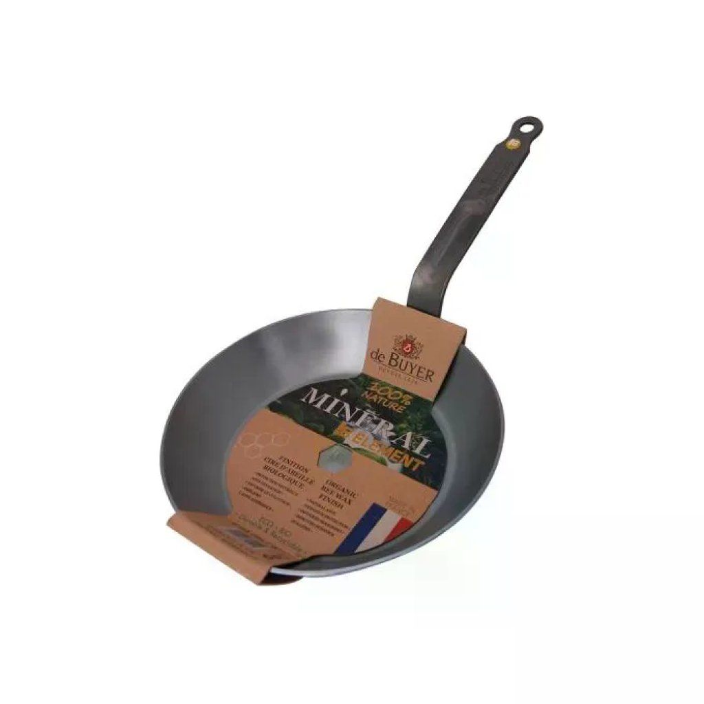 De Buyer Mineral B Element – Padella in Acciaio al Carbonio, 26 cm