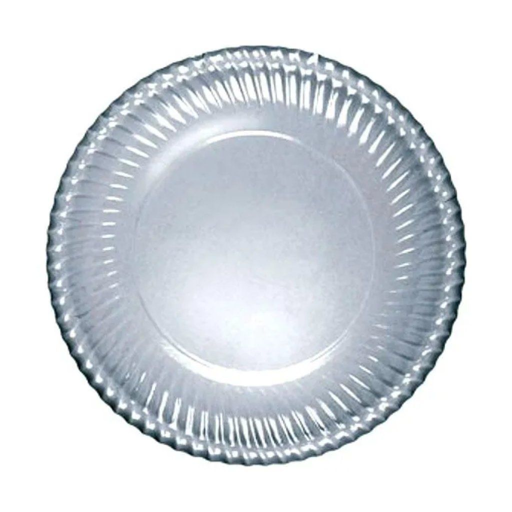 BIBO Set 6 Piatti da Portata in Carta Argento, 30 cm BIBO Set 6 Piatti da Portata in Carta Argento, 30 cm