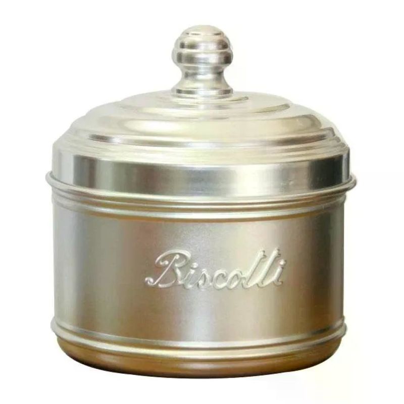 Ottinetti Barattolo per Biscotti in Alluminio Opaco 2,2 L