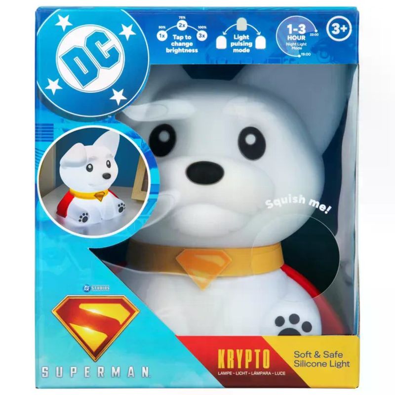 PALADONE Luce notturna Krypto Superman DC Comics in silicone 17 cm PALADONE Luce notturna Krypto Superman DC Comics in silicone 17 cm