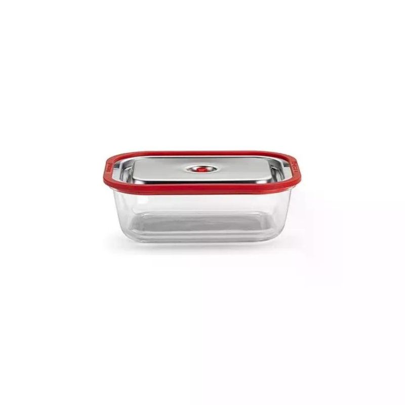 Magic Vac ACO1138 Contenitore Rettangolare in Vetro Borosilicato 1,9 L con Coperchio Sottovuoto