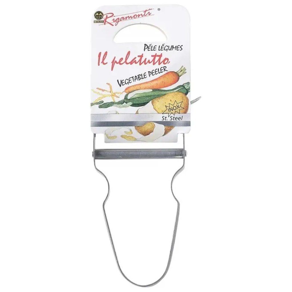 Rigamonti Pelapatate con Lama Frontale in Acciaio Inox, 15 cm