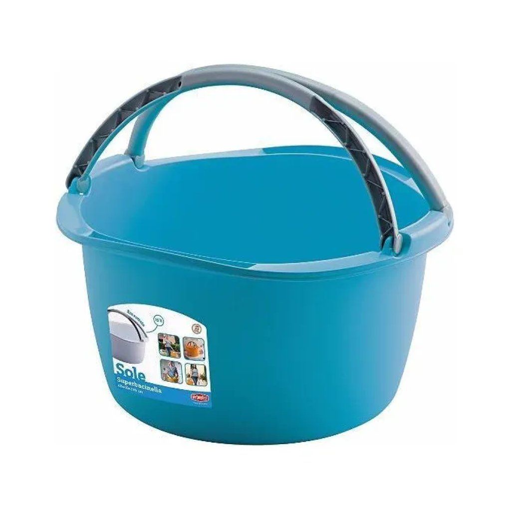 Stefanplast Superbacinella Sole Tonda 16 L con Manici, 40 cm Stefanplast Superbacinella Sole Tonda 16 L con Manici, 40 cm