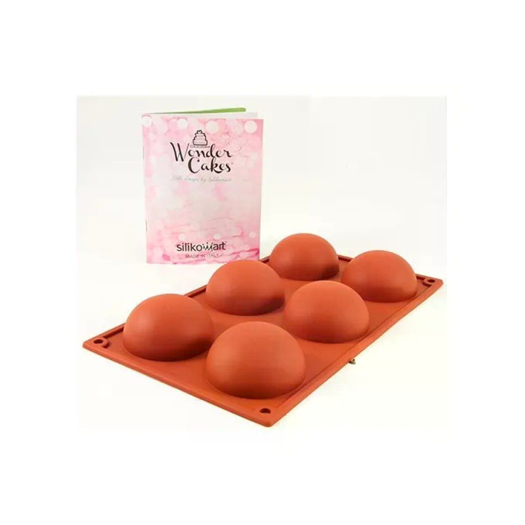 3C CASA Stampo in Silicone per 6 Semisfere da 7 cm 3C CASA Stampo in Silicone per 6 Semisfere da 7 cm