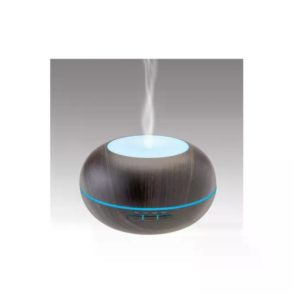 Bimar DA25 Diffusore di Aromi a Ultrasuoni, 300 ml, Luci LED 7 Colori, Timer – Legno Scuro