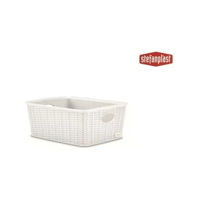Stefanplast Elegance M – Scatola organizer bianca 25 x 19 x 10 cm