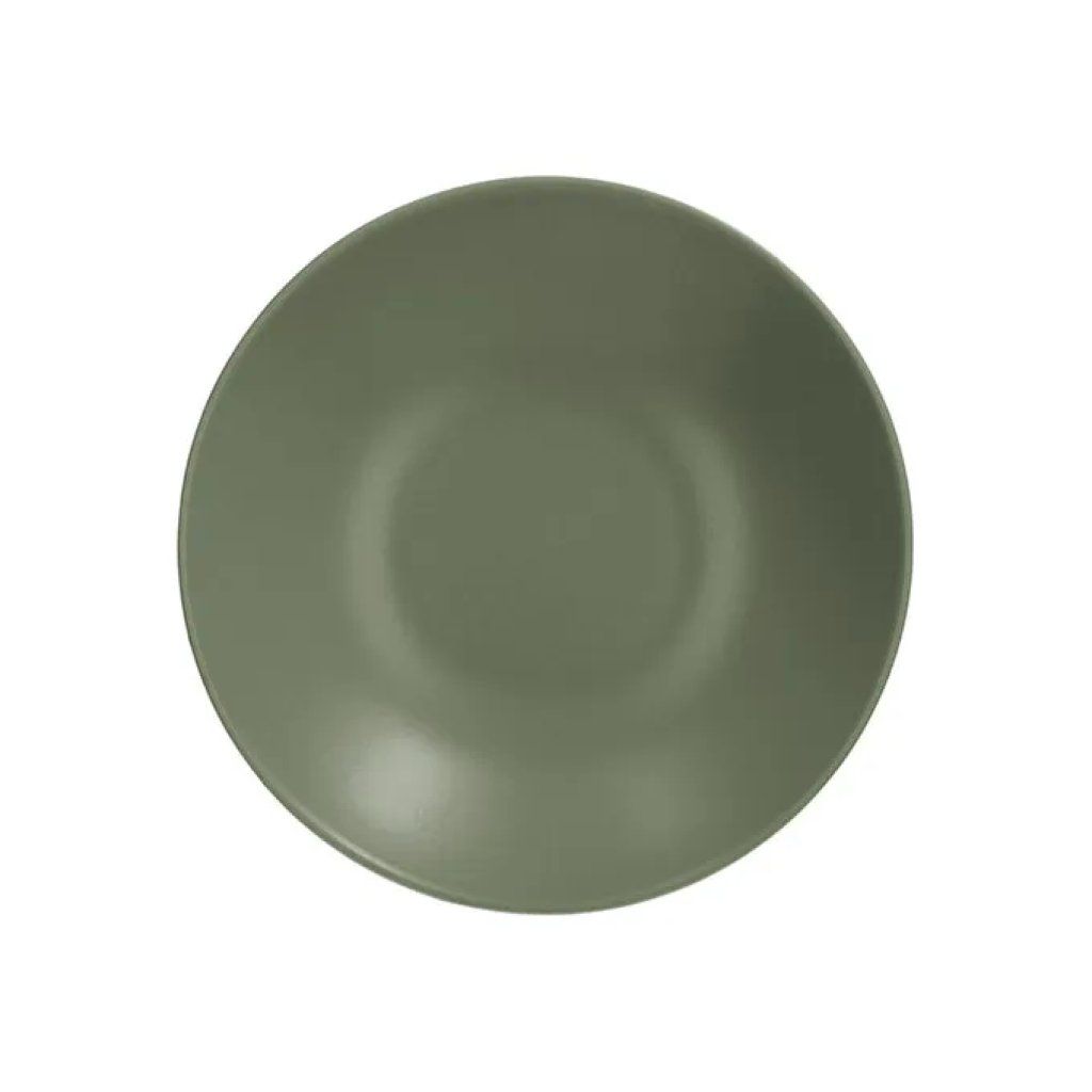 Tognana Ritual – Piatto fondo verde in gres, 22 cm