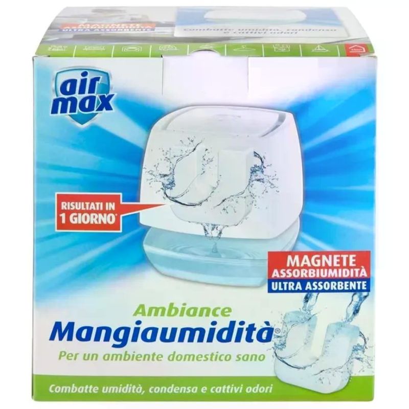 AIRMAX Air Max Ambiance – Deumidificatore Mangiaumidità con Tab Magnetica da 450 g