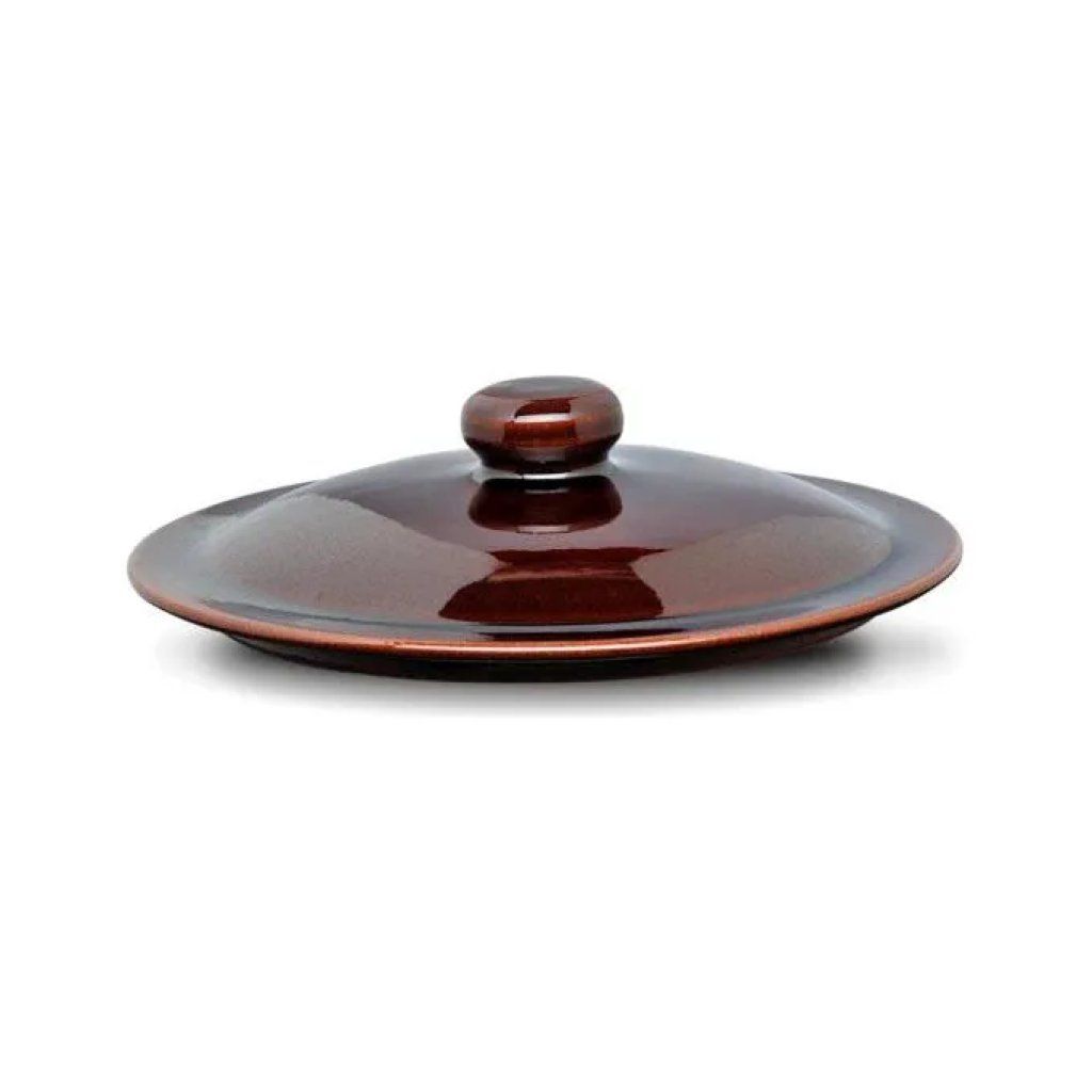 COLI Coperchio in Terracotta Marrone 26 cm con Pomolo COLI Coperchio in Terracotta Marrone 26 cm con Pomolo