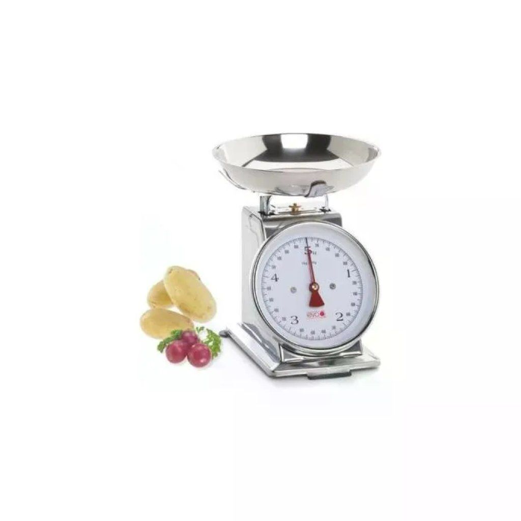 KAUFGUT EVA KAU500500 – Bilancia da cucina meccanica 5 kg in acciaio inox KAUFGUT EVA KAU500500 – Bilancia da cucina meccanica 5 kg in acciaio inox