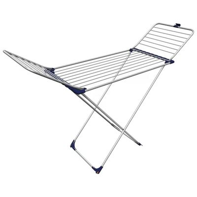 Gimi Tempo Stendibiancheria da Pavimento in Alluminio, 20 m, con Ruote – Nero Gimi Tempo Stendibiancheria da Pavimento in Alluminio, 20 m, con Ruote – Nero