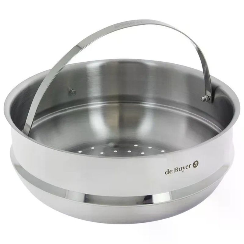 De Buyer 3675.24 Inserto per Cottura a Vapore in Acciaio Inossidabile, 24 cm
