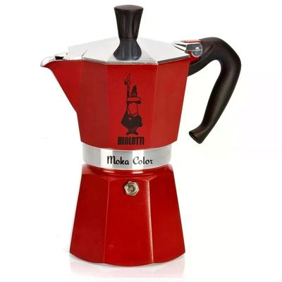 Bialetti Moka Express Rossa, Caffettiera da 6 Tazze Bialetti Moka Express Rossa, Caffettiera da 6 Tazze