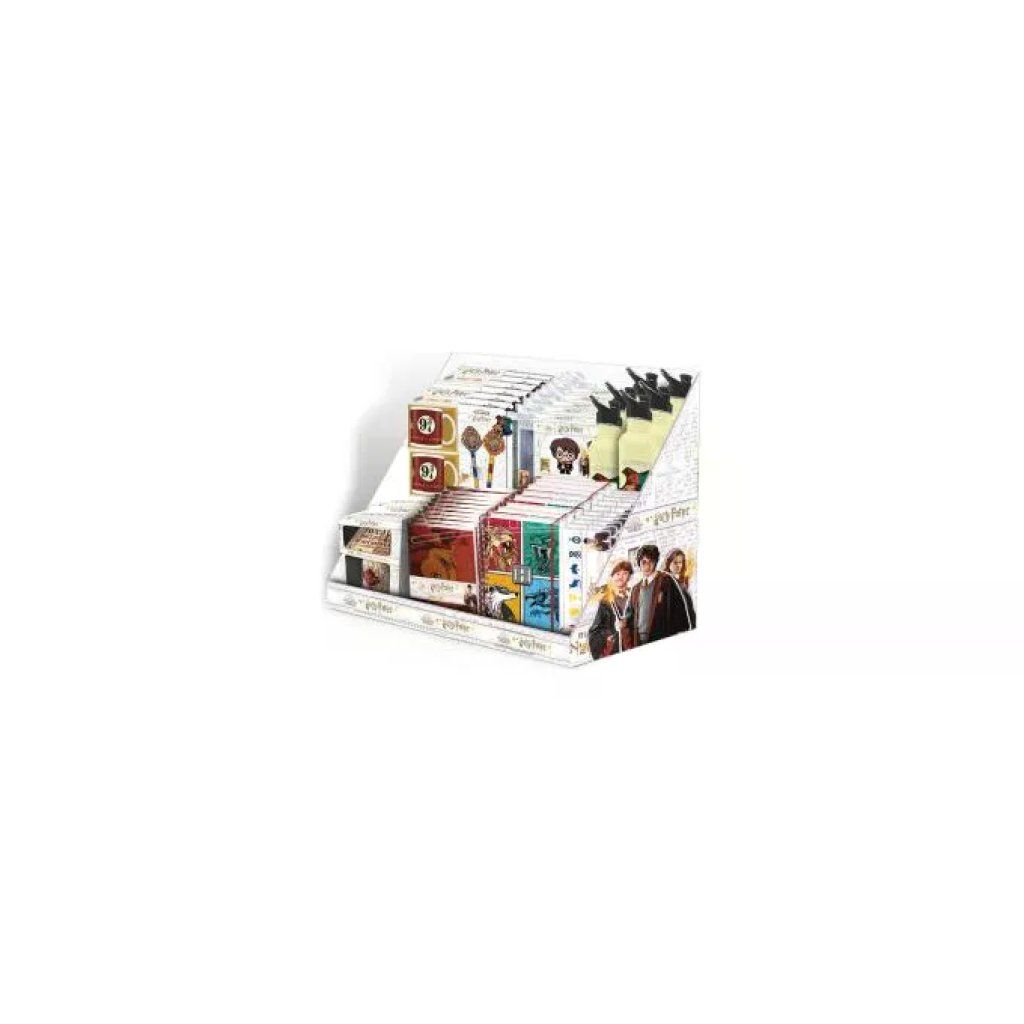 Harry Potter Espositore da Banco con 74 Gadget e Articoli di Cancelleria Harry Potter Espositore da Banco con 74 Gadget e Articoli di Cancelleria