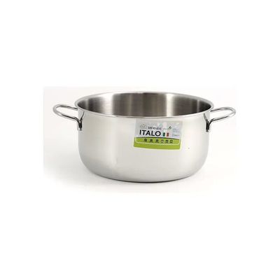 SACIM Casseruola fonda SACIM Italo per induzione, 24 cm, con 2 manici