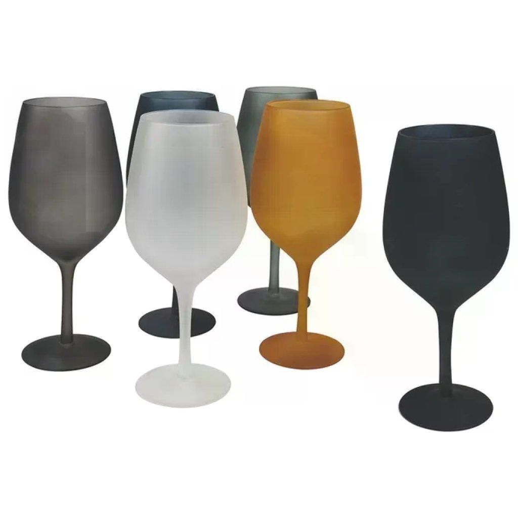 VDE TIVOLI 1996 Villa d’Este Cala Dorada – Set 6 calici in vetro effetto ghiaccio, 550 ml