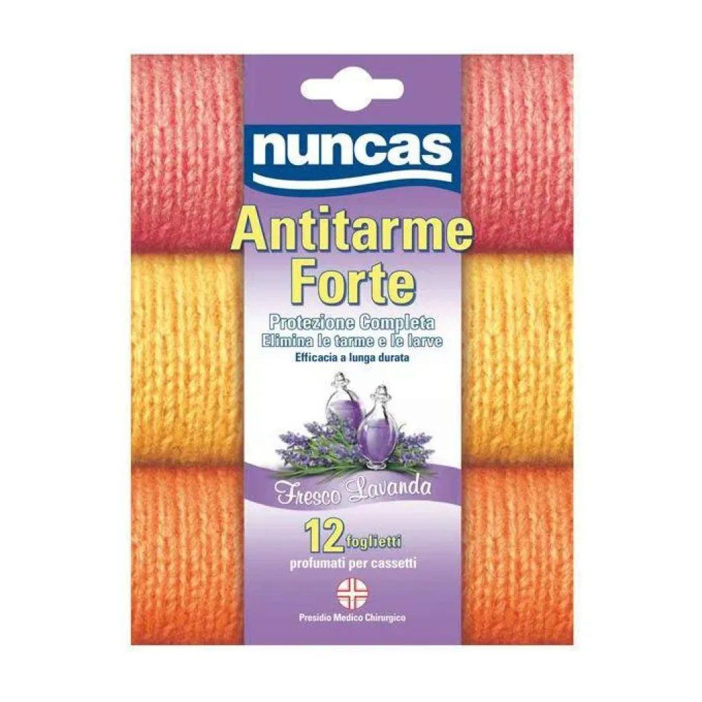 Nuncas Antitarme Profumato Delicato Fiorito – Confezione da 12 Nuncas Antitarme Profumato Delicato Fiorito – Confezione da 12