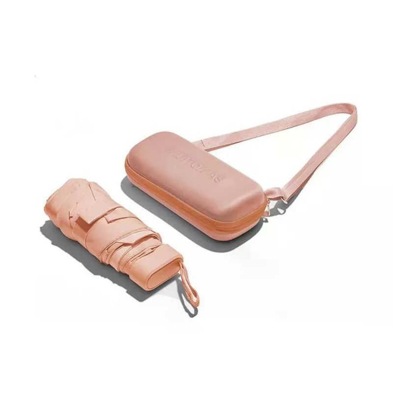 Muitomas Ombrello Pieghevole Automatico con Custodia Peach Fuzz