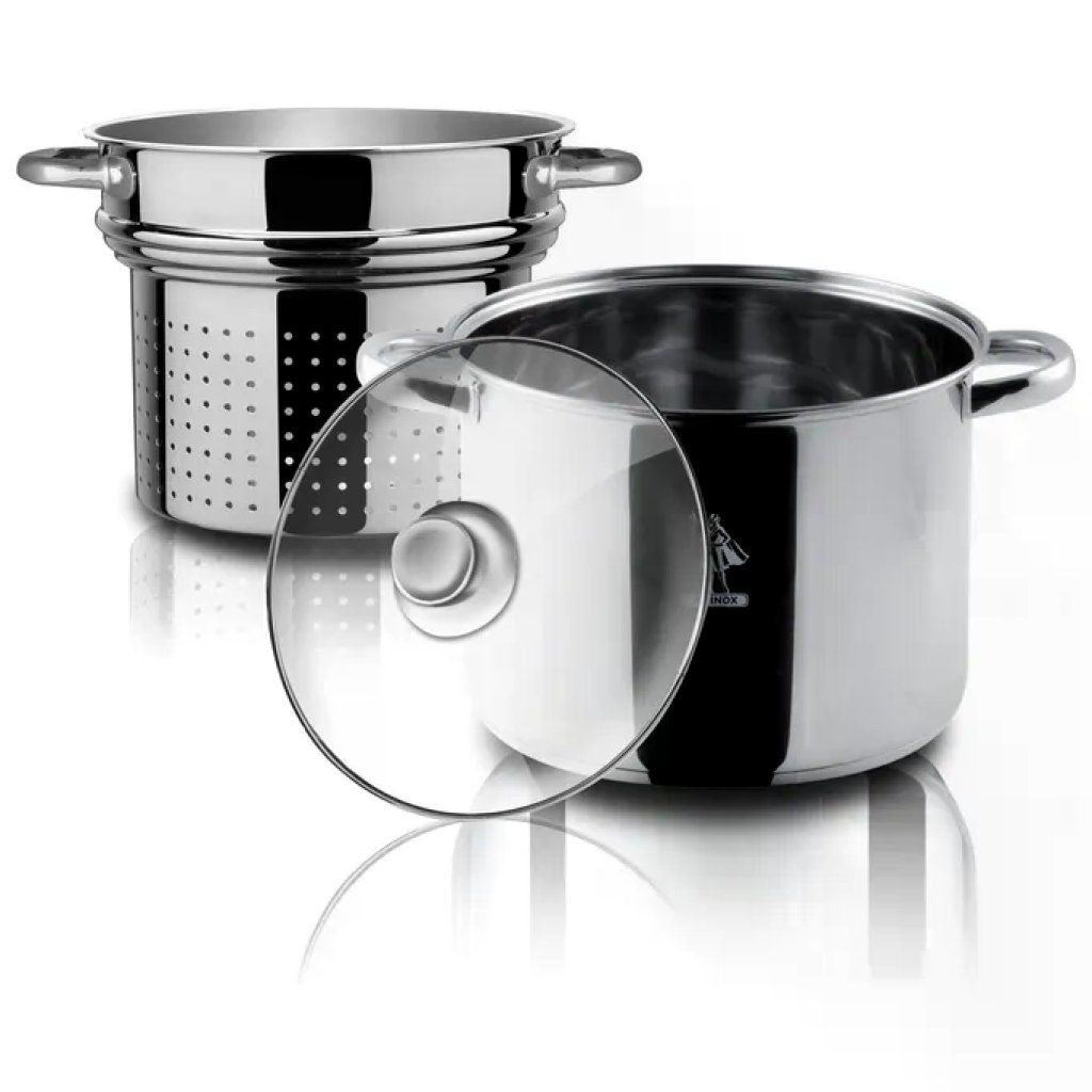 Aeternum La Divina Pastarella con Cestello, 22 cm – 6 L, Acciaio Inox 18/10 Aeternum La Divina Pastarella con Cestello, 22 cm – 6 L, Acciaio Inox 18/10