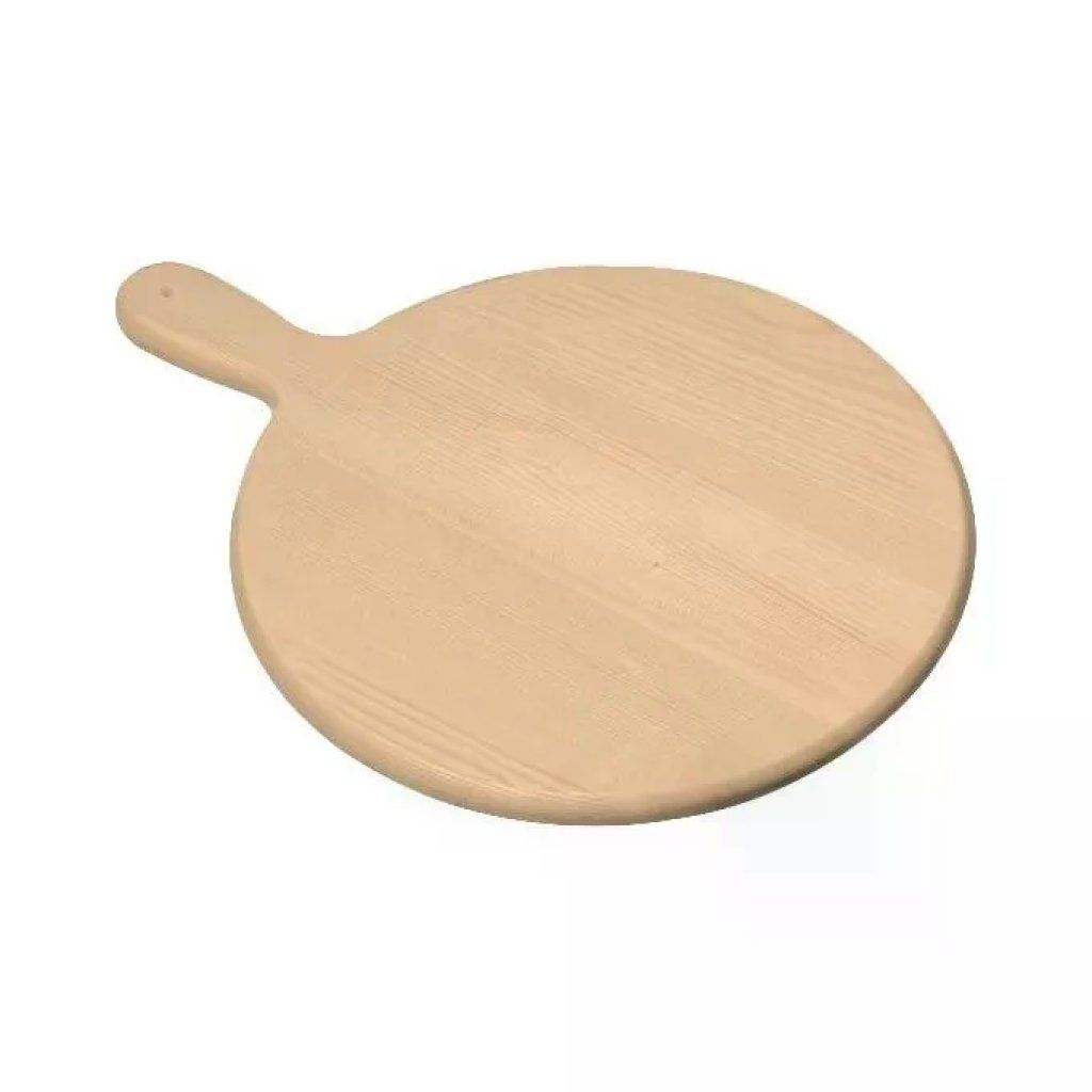 Checco Tagliere Rotondo in Legno di Abete, 40 cm