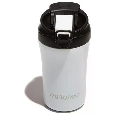 Muitomas Tazza Termica con Coperchio 350 ml Bianca