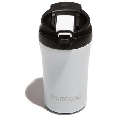 Muitomas Tazza Termica con Coperchio 350 ml Bianca