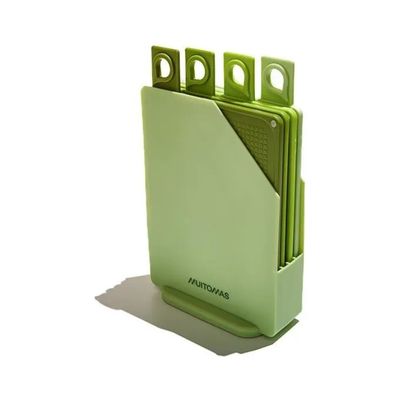 Muitomas Set di 3 Taglieri da Cucina con Supporto – Verde Muitomas Set di 3 Taglieri da Cucina con Supporto – Verde