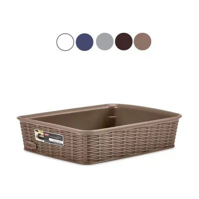 Stefanplast Elegance Cestino Rettangolare Grigio 20 × 14 × 6 cm Stefanplast Elegance Cestino Rettangolare Grigio 20 × 14 × 6 cm