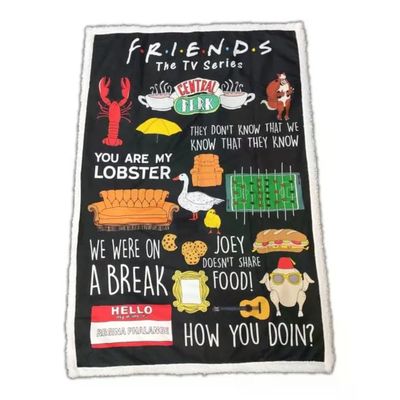 LYO Coperta Sherpa Friends in Pile 100 x 150 cm LYO Coperta Sherpa Friends in Pile 100 x 150 cm