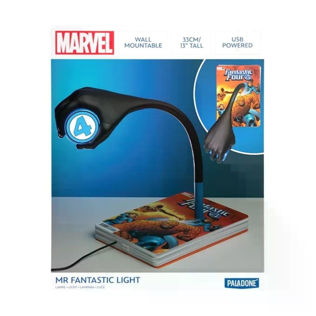 PALADONE Lampada Marvel Mr. Fantastic pieghevole USB, 32 cm PALADONE Lampada Marvel Mr. Fantastic pieghevole USB, 32 cm