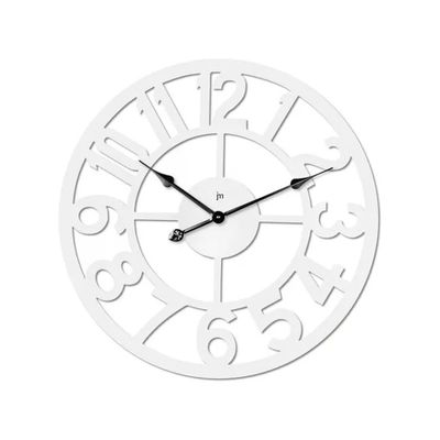 Lowell Justaminute 21551B – Orologio da parete bianco, 60 cm Lowell Justaminute 21551B – Orologio da parete bianco, 60 cm