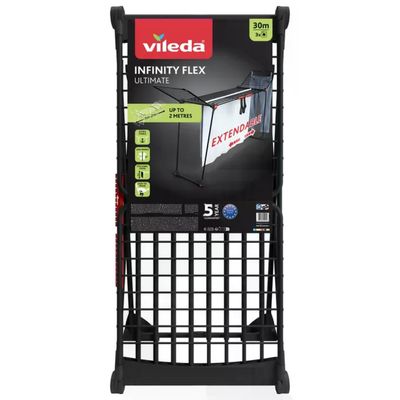 Vileda Infinity Flex Ultimate stendibiancheria estensibile 30 m nero Vileda Infinity Flex Ultimate stendibiancheria estensibile 30 m nero
