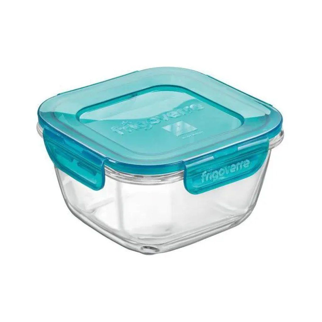 Bormioli Rocco Frigoverre Evolution Contenitore Quadrato 18x18 cm, 140 cl