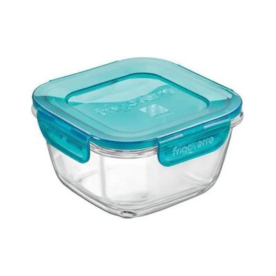 Bormioli Rocco Frigoverre Evolution Contenitore Quadrato in Vetro 18×18 cm, 140 cl