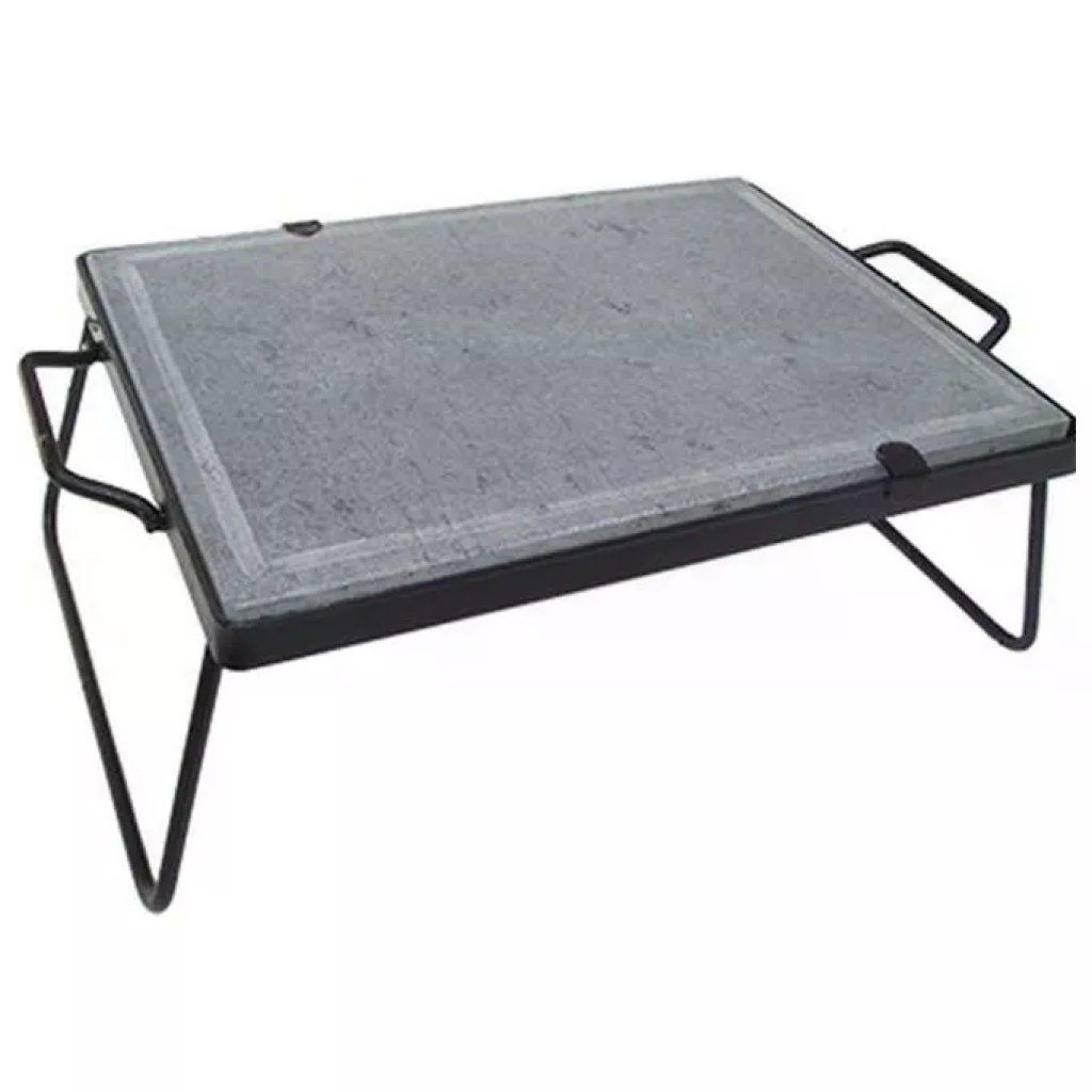 YEPPON Beloli B0156987 Pietra ollare 30 x 40 cm con telaio in acciaio