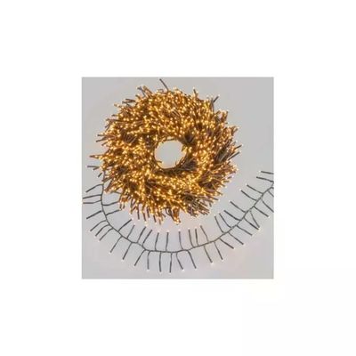Lotti Catena Luminosa Cluster 30 m, 2000 MiniLED Bianco Caldo