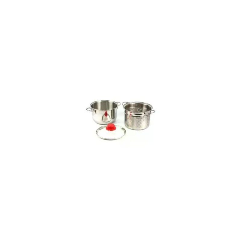 Inoxriv Eatitaly Pastaiola in Acciaio Inox, 20 cm
