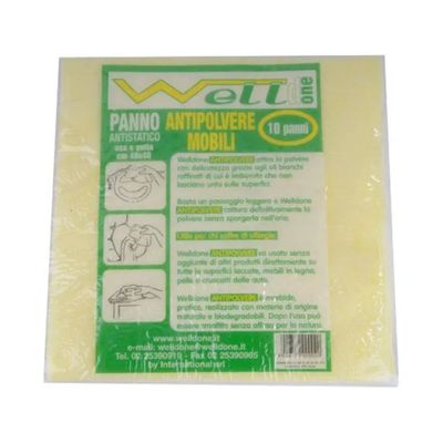 Welldone Panni Catturapolvere Monouso, 10 Pezzi, 40 x 40 cm