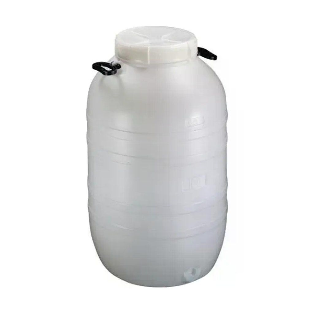 SIRSA 644-1AR Fusto Bocca Larga 50 L con Attacco per Rubinetto e 2 Impugnature Pieghevoli colore Bianco SIRSA 644-1AR Fusto Bocca Larga 50 L con Attacco per Rubinetto e 2 Impugnature Pieghevoli colore Bianco
