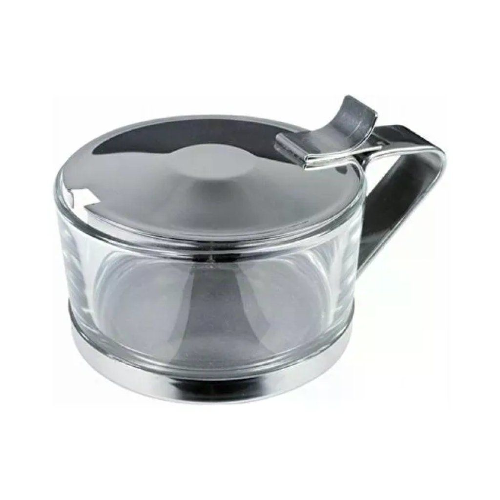 ILSA Easy 121-4 Formaggiera in Acciaio Inox e Vetro, 9 cm